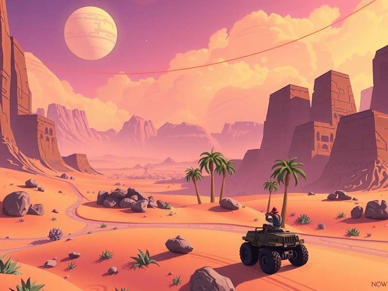 Desert Anise Chase open world exploration scene